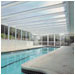 Clear roof panels provide maximum light with maximum protection.