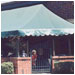 A mesh covered patio adds alfresco dining space for Fisherman's Restaurant in San Ramon.